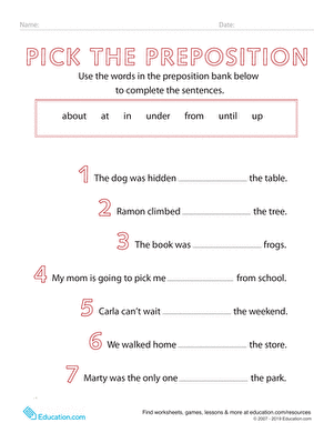 download english prepositions exercises pdf